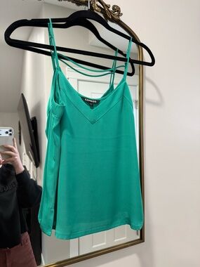 Express Teal Green Strap Cami